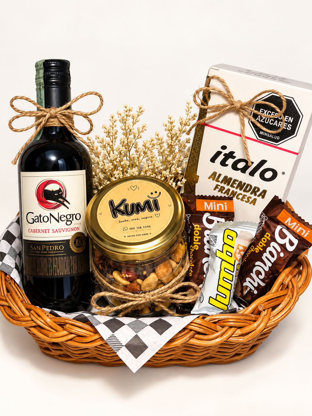 Canasta Gourmet - Vino y chocolates